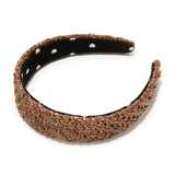 LS - Raffia Bassette Headband | Chocolate
