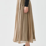 PDC - Crinkle Long Skirt | Beige