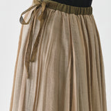 PDC - Crinkle Long Skirt | Beige