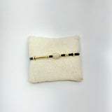 Gold Diamond Pebble Bracelet