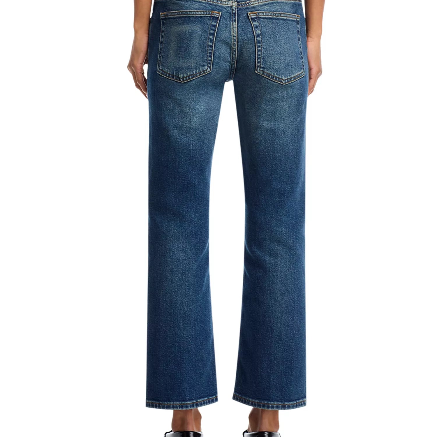 RD - Slim Straight Crop | Smoke Water