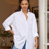 FE - Shirly Oversized Button Down | White