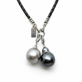 Tahitian Pearl Enhancer w/ Silver Pave Diamond Clasp