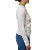UN - 100% Cotton Long Sleeve T-Shirt | White