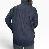 PDC - Cotton Lawn Ruffle Blouse | Black