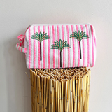 NM - Wash Bag | Pink Palm