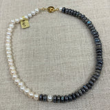 Choker | Labradorite w/ Freshwater Pearls