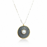 Coin Pendant w/ Large Pearl