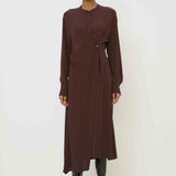 MMJ - Dark Bordeaux Drape Dress
