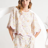 PT - Floral Top | Floral Lilac
