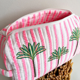 NM - Wash Bag | Pink Palm