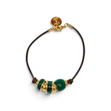 Enamel Bead Bracelet | Green