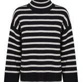 PT - Wool Striped Sweater | Beige and Black