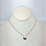 Baguette Diamond w/ 14K Gold Pendant Necklace