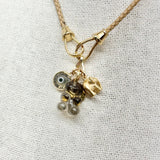 Gummy Bear, Evil Eye, and Elephant Charm Cluster
