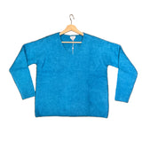 UN - Alpaca V-Neck Sweater | Turquoise