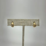 Topaz & 14K Gold Huggy Earrings