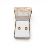 Citrine & Gold Earrings