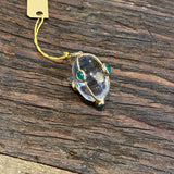 Pendant | Crystal Emerald Gold