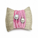Tahitian Pearl on Ribbon Bracelet
