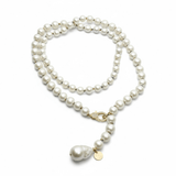 Pearl Princess on Colorful Cord Necklace | 32"