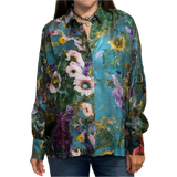YV - Silk Shirt | Blue Floral