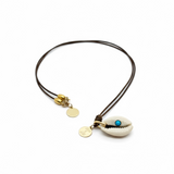 Puka Shell w/ Turquoise Necklace