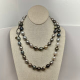 Tahitian Pearl Necklace w/ Diamond Clasp | 42”