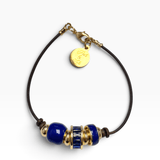 Enamel Bead Bracelet | Dark Blue