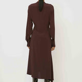 MMJ - Dark Bordeaux Drape Dress
