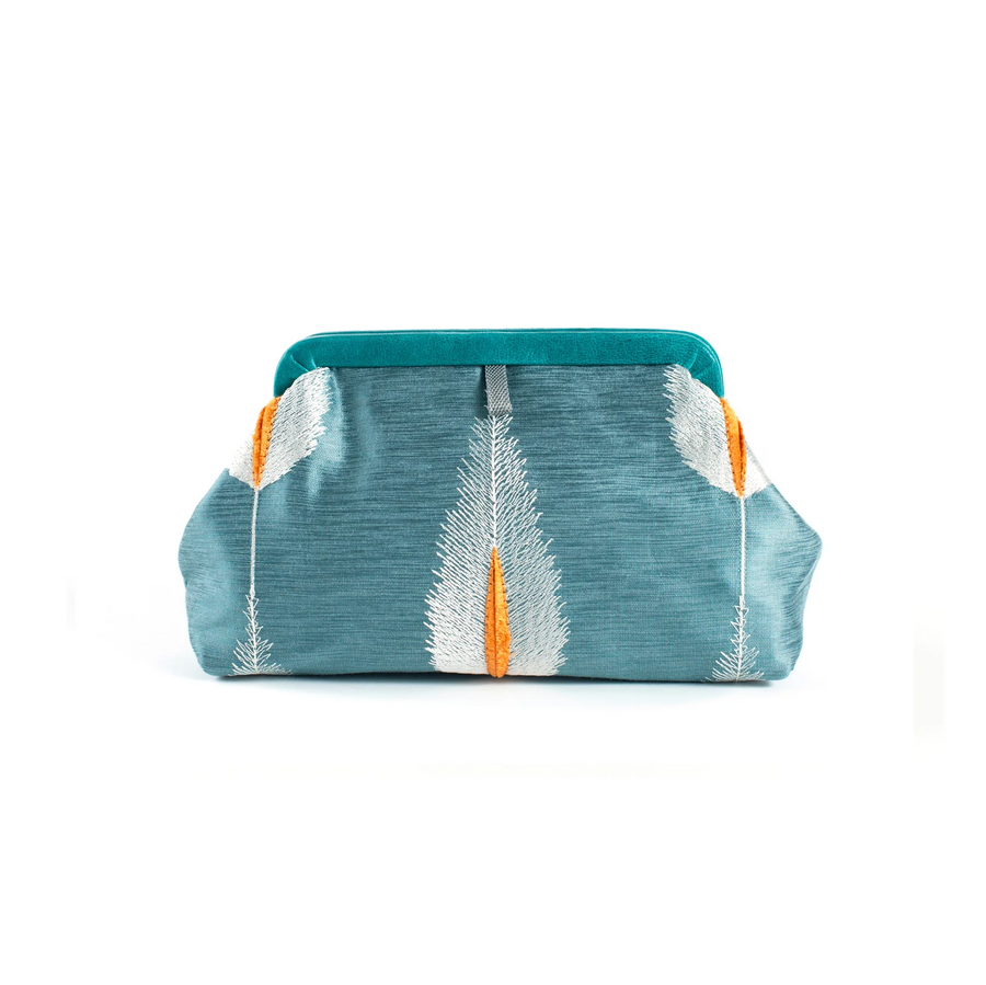 MP - Liette Embroidered Clutch | Teal
