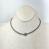 Silver Pave Diamond Ball Choker