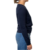 UN - 100% Cotton T-Shirt | Long Sleeve | Marine