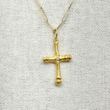 24K Gold Cross Pendant