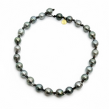 Tahitian Pearl Necklace with Knots | 19"