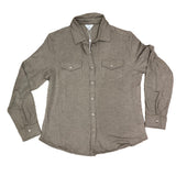 UN - Viscose Button Down Shirt | Taupe