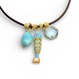 Fish Charm Necklace | 17"