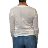 UN - 100% Cotton Long Sleeve T-Shirt | White