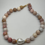Opal Choker w/ Large Baroque Pearl | 15"
