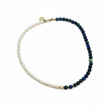 Freshwater Pearl and Semi-Precious Stone Choker | 16"
