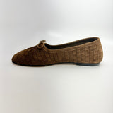 FS - Jada Shoe | Toffee Woven Suede