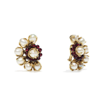 Garnet & Pearl Earrings