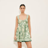 AL - Sara Mini Twist Sundress | Green