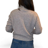 ACL - Flower Sweater | Mock Neck | Beige