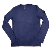 UN - Viscose Long Sleeve T-Shirt | Marine
