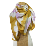 DN - Daisy Silk Scarf | Lilac Gold