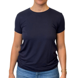 UN - Viscose Short Sleeve T-Shirt | Marine