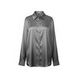 PT - Silk Blouse | Gunmetal