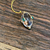 Pendant | Crystal Emerald Gold