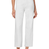 JJ -  The Blake Wide Leg w/ Raw Hem | White